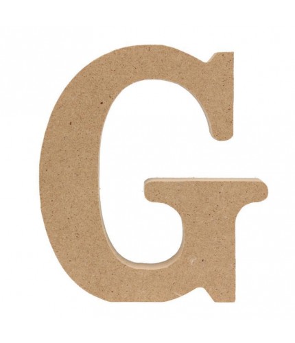 Log15 Thick G Wooden Alphabet Craft Letter