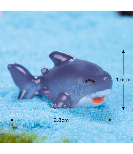 14 - Grey Shark Sea Animals Microlandscape Miniature Crafts