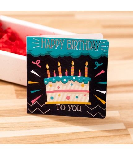 1 Happy Birthday Small Bronzing Greeting Card