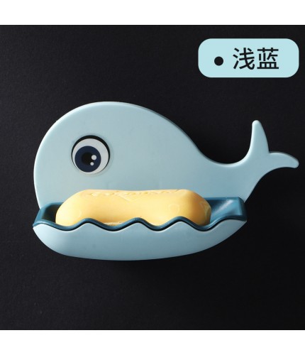 Little Whale Light Blue Wall Mounted Soap Holder