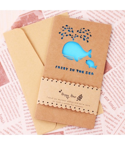 Whale With Girdle Greeting Card Clearance