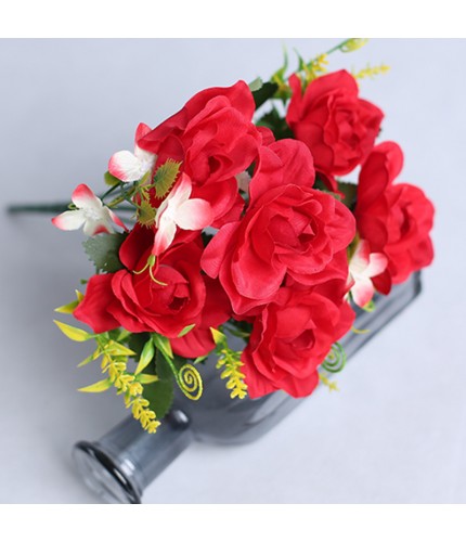 Red Artificial gardenia rose corsage Clearance