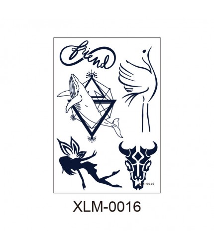 Pattern Xlm - 0016 110X160 Temporary Tattoo Sheet Clearance