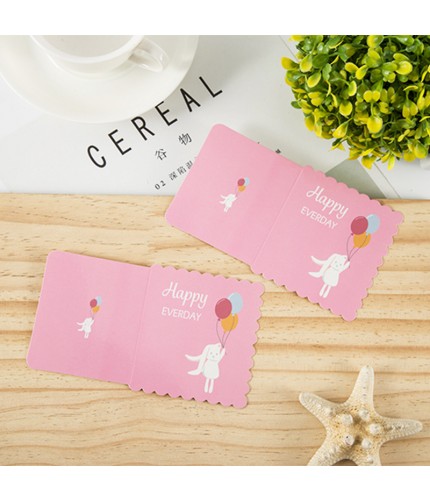 Pink Rabbit Greeting Card