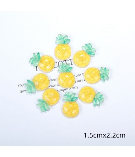 02#Pineapple Resin Accessories Crafts