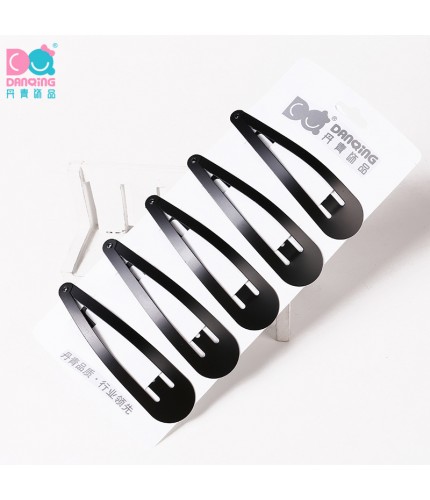 5 Pieces Of 8Cm Round Head Classic Style Hair Clip