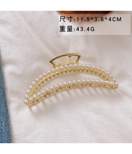 19# Extra Large Semicircle Pearl Hair Accessories Clearance