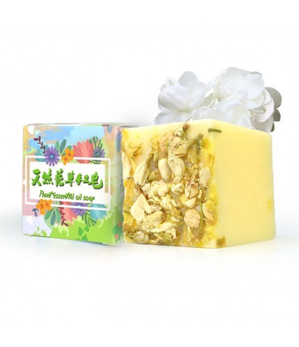 Square Jasmine Box Floral Essential Oil Soap Clearance