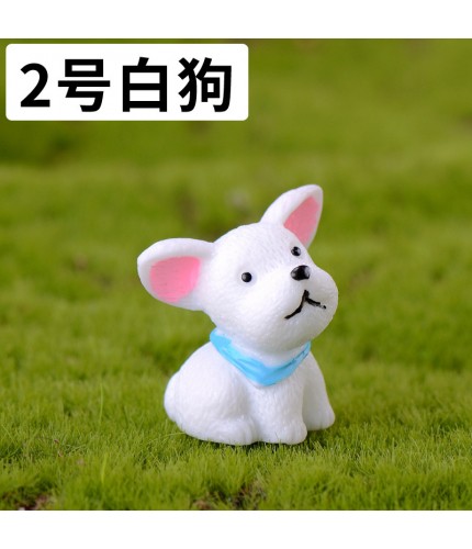 White Dog No 2 Micro Landscape Miniature Craft Supplies