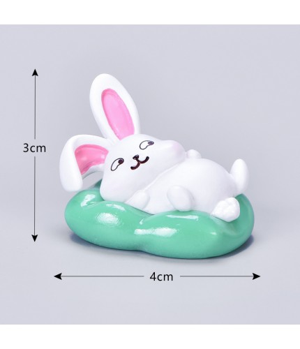 No 1 Lying Pillow Rabbit Craft Miniatures