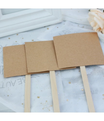 Square Blank - 3 Pieces Cake Topper Decoration