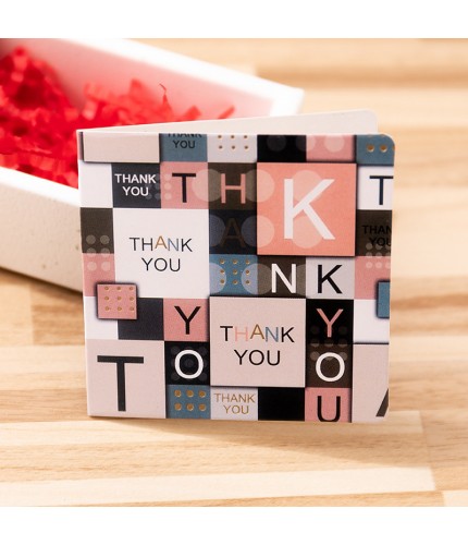 15 Thank You Card Small Bronzing Greeting Card