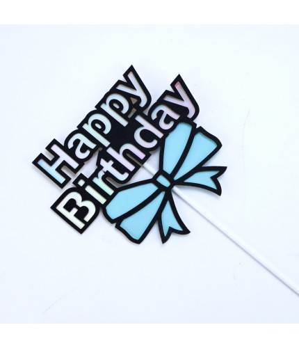 Blue Ribbon - 1 Piece Cake Topper Clearance