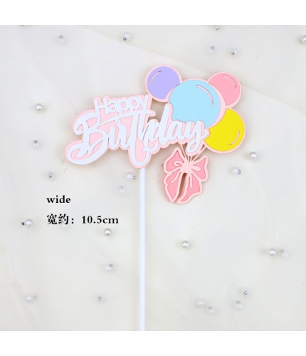 Solid Balloon Hp - Pink - 1 Pack Cake Topper Clearance