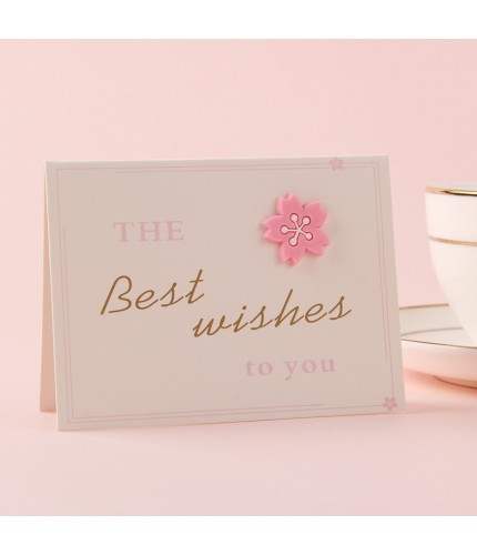 The Best Wishes To You Small Flower Icon Single Card Greeting Card