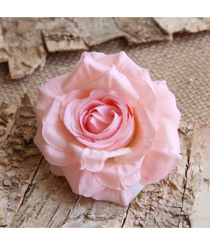 Light Pink Artificial Rose Head Clearance