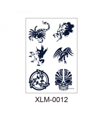Pattern Xlm - 0012 110X160 Temporary Tattoo Sheet