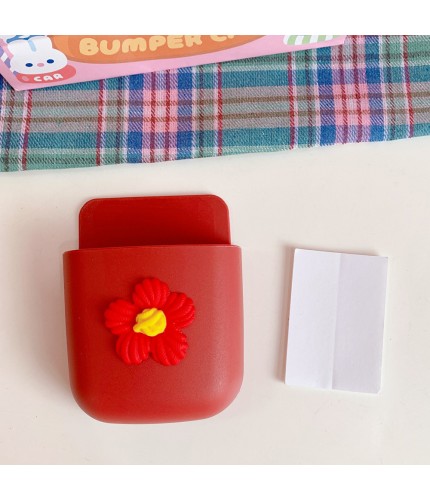 9# Red Flowers Wall Mounted Storage Pouch
