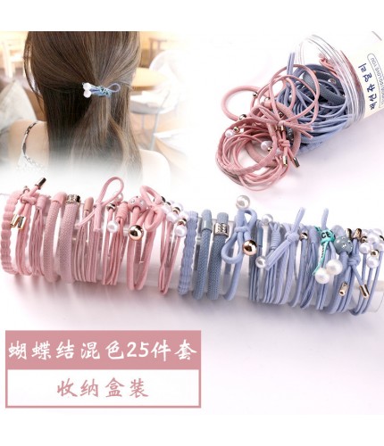 24# Bowknot Mixed 25-Piece Set Hair Bands Clearance