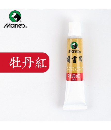 - 393 Peony Red Maries Classic Chinese Painting Pigment 12Ml