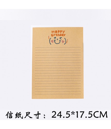 Kraft Happy Birthday 1 Letter Greeting Note Paper Clearance