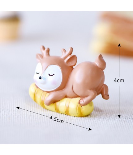 Snooze Deer Micro Landscape Miniature Craft Supplies Clearance
