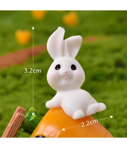 14 Recumbent Rabbit Rabbit Paradise Micro Landscape Miniature Craft Supplies Clearance