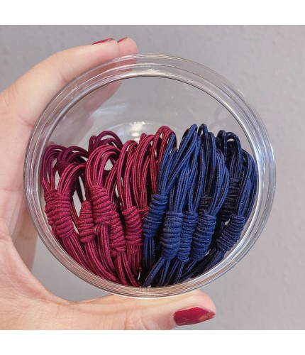 16# Rose Red And Dark Blue 20 Hair Bands
