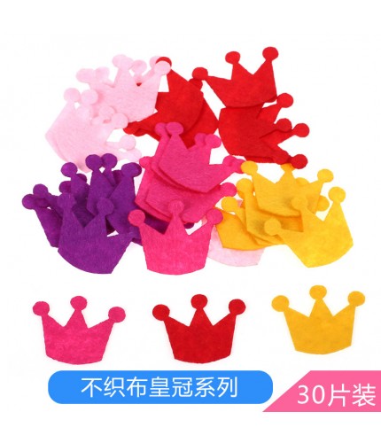 Non - Woven Patch Crown Series Kids Craft Supplies