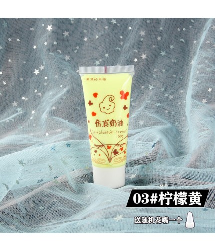 03# Lemon Yellow50Ml Artificial Cream For Crafts