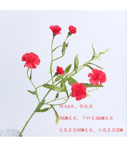 Red Artificial small dianthus silk flower Clearance