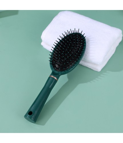 Oval Green Hair Brush