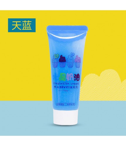 Sky Blue Artificial Cream Gum Jelly Glue