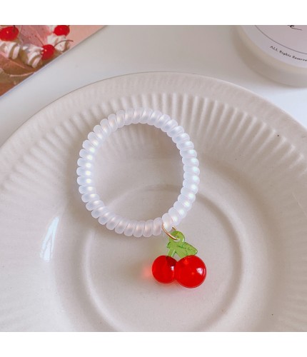 3# Red Cherry Hair Ring Hair Accessories